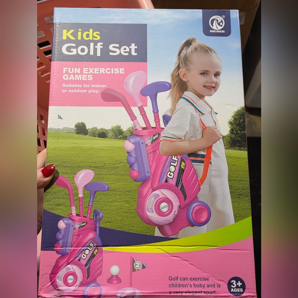 NEW Girls Plastic Toy Golf Set